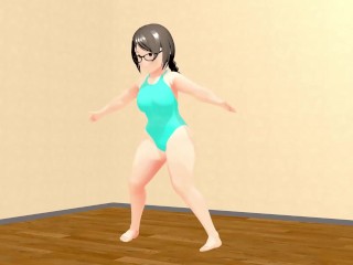 【Кё】 Танцующая пышная анимационная девушка.【Пухленькая】