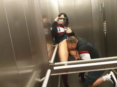 My fastest orgasm ever in a public elevator Dada Deville Real Amateur - Screenshot 11 of 16 - Public