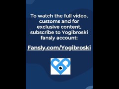 Bubble butt in the air ready for pussy pounding by black cock, watch on Fansly now