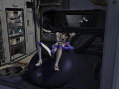 D.Va playing with herself