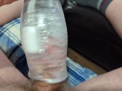 Testing out and cumming into my Gluck Gluck 9000