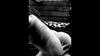 Throbbing cock stroke