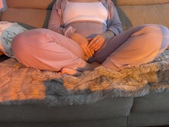 Join me to watch TV and touch me a little