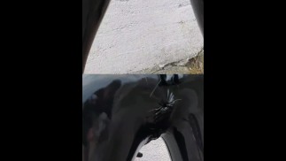 OnlyFans teaser - Rubberdoll at the coast!