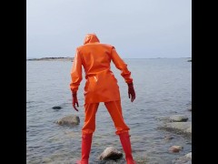 OnlyFans teaser - Latex rainwear adventures!