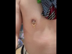 恥装 ようやく出来上がった、乳首カバードピアスつけてみた nipple covered shield piercing