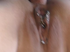 Kiwi sub MILF pleases her Master with tail insertion and sloppy anal creampie