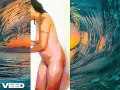 BEAUTIFUL HAWAII FEMALE SHOWERS IN WATER