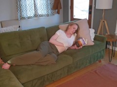 Charlotte Doe is Caught While Visiting - Screenshot 2 of 16 - Girl Humping Pillow