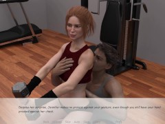 My Stepbrother's Wife #32 John finally got a chance to touch Jennifer 's boobs while exercising