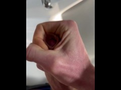 Got horny while taking a piss and had to cum right after coming home 😏