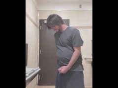 Cumming in Walmart bathroom