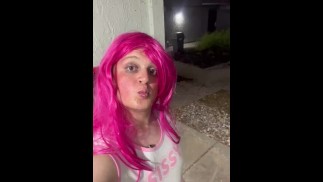 Sissy in public