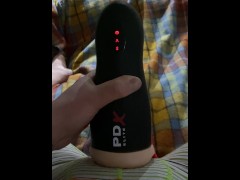 Toy play after hand play in wedding underwear