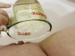 desperate piss in cup - Screenshot 8 of 16 - Petite Girl