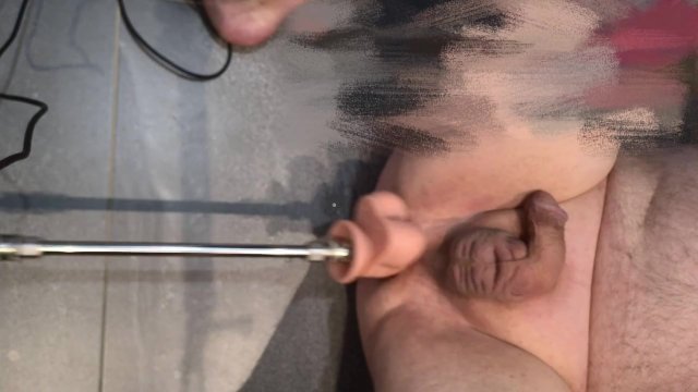 Using my 9" dildo and 12" dildo on my hismith fuck machine