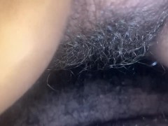 Stroking she creaming coming off her period