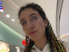 Blowjob in Public Toilet at a Shopping Mall - Public Cumwalk - Katty West
