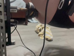 CENTAUR - XXL ramming me deep with Kong fuck machine on a sex swing