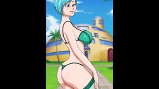 Bulma en lencería verde 💚