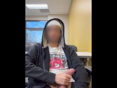 Jerking off in Empty Classroom - Screenshot 10 of 16 - Public
