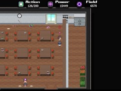 【#08洗○学園 ~呪人の壺~(体験版)実況】巨乳の全裸風紀委員が用務員に背後から乳揉み素股射精される。(一部アニメーションRPGエロゲ―。) 13/16