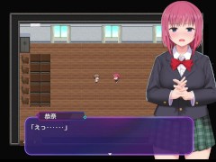 【#08洗○学園 ~呪人の壺~(体験版)実況】巨乳の全裸風紀委員が用務員に背後から乳揉み素股射精される。(一部アニメーションRPGエロゲ―。) 7/16