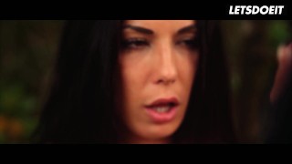 Brunette Alexa Tomas Fingers Her Twat In The Forest & Sucks Dick Good - LETSDOEIT
