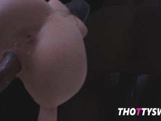 ThottySwiper - Brunette with Perfect Ass Meets BBC