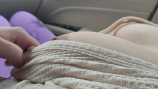 Teasing Stepbrother with My Big Breast in Public