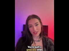 British Goth Teen JOI Dirty Talk - Screenshot 11 of 16 - British