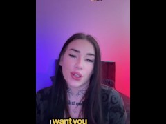 British Goth Teen JOI Dirty Talk - Screenshot 16 of 16 - British