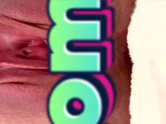 Pulling and Stretching My Pierced Clit and Pushing my Pussy to Pee