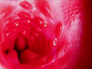 Juicy Beautiful Pussy Squelches inside ASMR Close-up inside the Anus