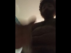 Soapy shower stroke sesh gone bust 😱