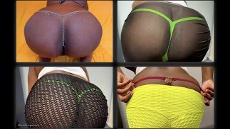 Try On Haul Paige Strips Teases And Tries On Thongs G Strings Bras Leggings Yoga Pants Mini Skirts