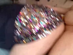 My 30 years stepson fucks me hard in my sexy shiny skirt ♥