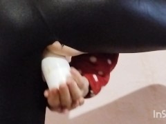 TO BE FUCK FROM BEHIND BY A BIG TOY IS GREAT,close up view