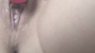 Japanese woman masturbating with adult toys