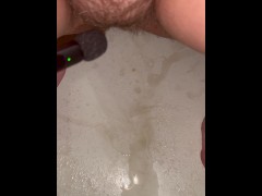 Pissing on microphone