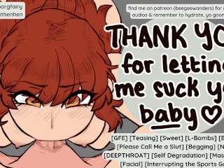 твоей девушке так скучно, что она умоляет пососать твой член, пока ты смотришь спорт || ФСУБ