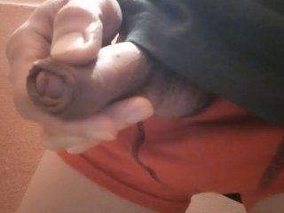 Close-ups of a gay twink's penis peeing at home with different underwear