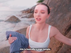 Yoga Bitch Learns the Only Pose That Matters – Face Down, Ass Up - Screenshot 1 of 16 - Hot Brunette
