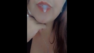 open your mouth now slave!