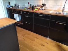 Mixing drink in sheer outfit bartender girl