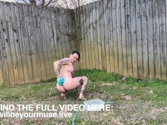 Sudsy Outdoor Bath