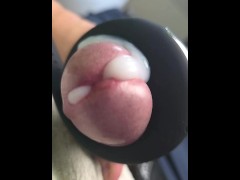 Cumshot Slow motion, toy NoHand ! I love it, orgasm ++++