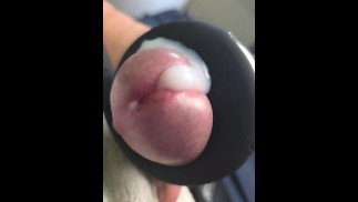 Cumshot Slow motion, toy NoHand ! I love it, orgasm ++++