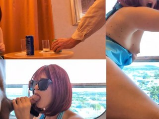 在酒店里，我会让你和服务员一起戴绿帽，我很兴奋！