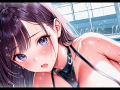 【AI Art】Naughty Swimming Club　～My girlfriend who always shows me her sexy boobs.～